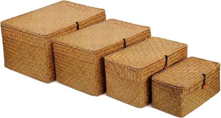 Mobili in rattan per interni, rattan naturale, mobili in vimini, vasi in vimini, organizer in vimini