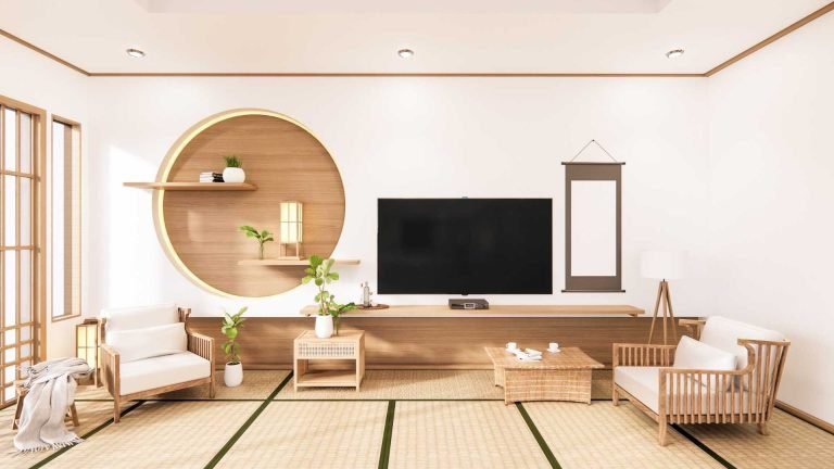 arredamento giapponese, stile giapponese. area living in stile giapponese
