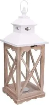 lanterna in legno naturale per arredamento in stile coastal, complementi d'arredo in stile coastal shabby