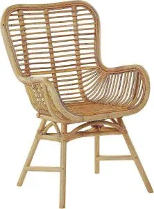poltrona in rattan arredamento stile coastal