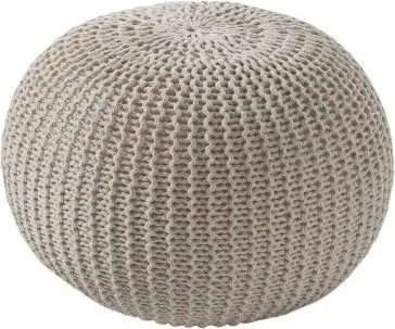 Pouf intrecciato ideale per arredamento in stile coastal
