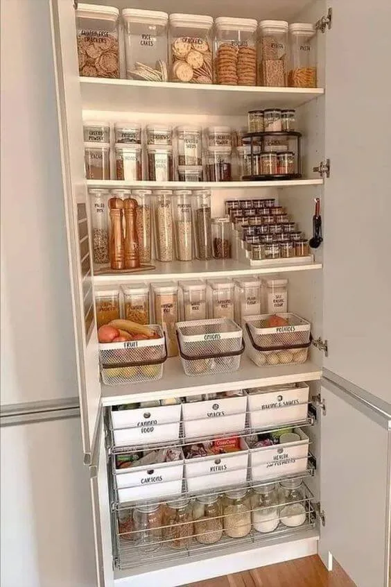 Come organizzare la dispensa, come organizzare la dispensa della cucina, come organizzare la dispensa in cucina, contenitori per organizzare dispensa