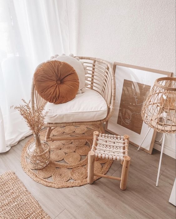 camera da letto in stile naturale