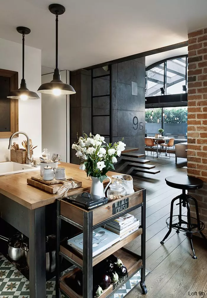 Cucina in stile industriale