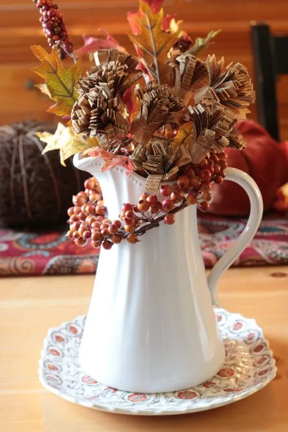 decorazione autunnale shabby