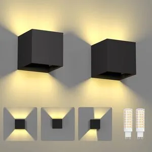 come illuminare il giardino con applique bidirezionali