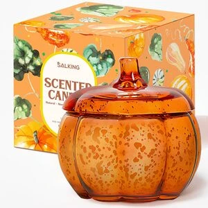 candele a forma di zucca: decorare casa con le zucche